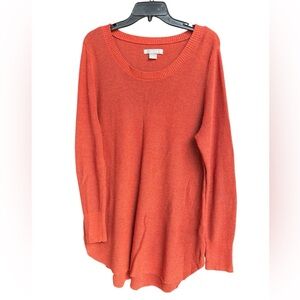 Natural Reflections Women's Vibrant Burnt Orange Sweater